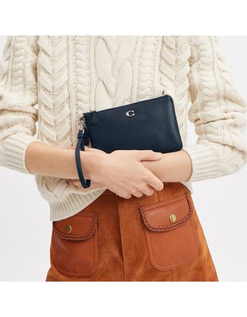 Coach Navy Wristlet