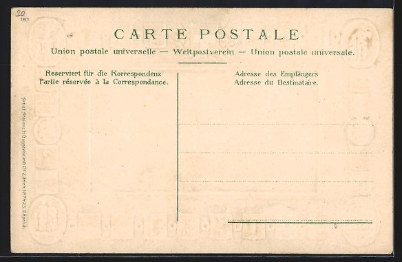 Cartoline postali: Präge-AK Grindelwald, Ortsansicht aus d – Usato da Berlin venduto da bartko-reher 1