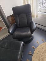 Relaxsessel aus Leder mit Hocker  sehr guter Zustand