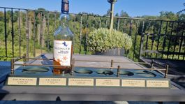 Degustations Tablett Whisky mit Beschriftungen