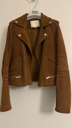 Maje Lederjacke Velours Gr. 36