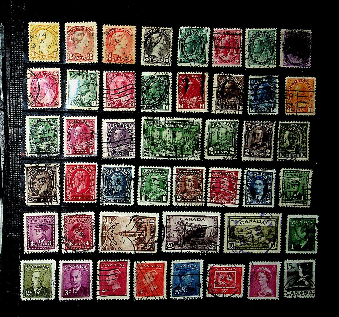 Alle Briefmarken: CANADA TIMBRES OBLITÉRÉS  /MAI41 – Gebraucht aus Estavayer-le-Lac von