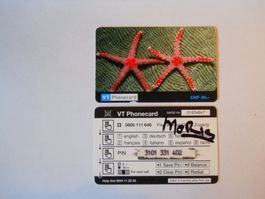 VT Phonecard CHF 30.- mit Fischmotiv,