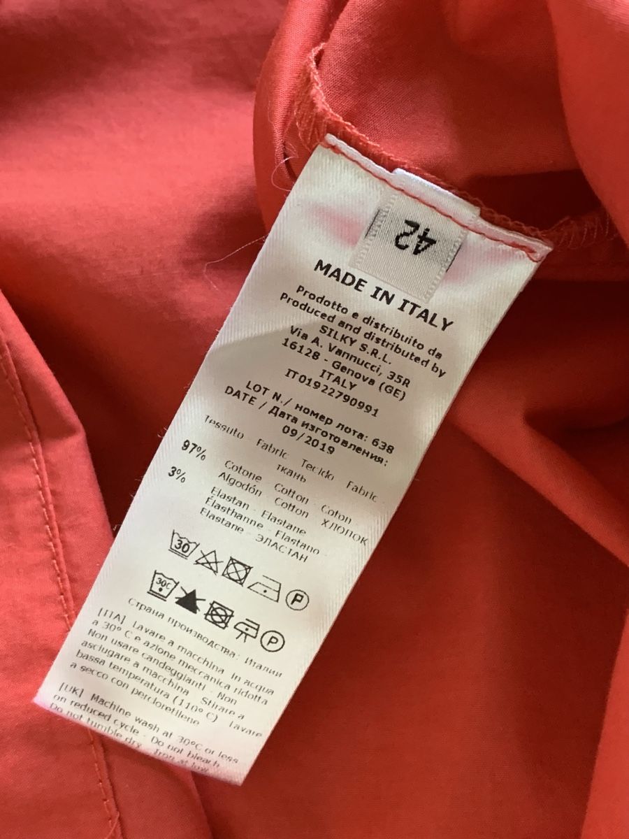Vestiti: Robe Rosso 35 neuve en popeline de coton  – Nuovo e nell'imballaggio originale da Gland venduto da TallyEva 6