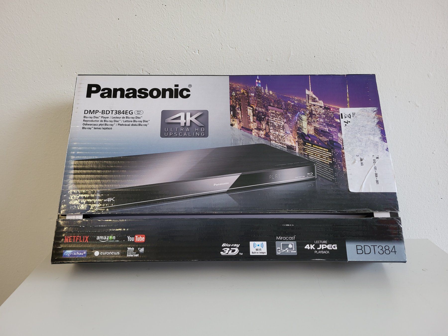 Panasonic Audio- & Mediensysteme: Bluerayplayer Panasonic DMP-384EG / NEU – Neu und originalverpackt aus Brügg BE von POU-BELLE