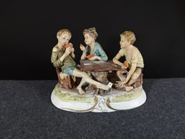 Antike Porzellanfigur, spielende Kinder, Top Zustand!