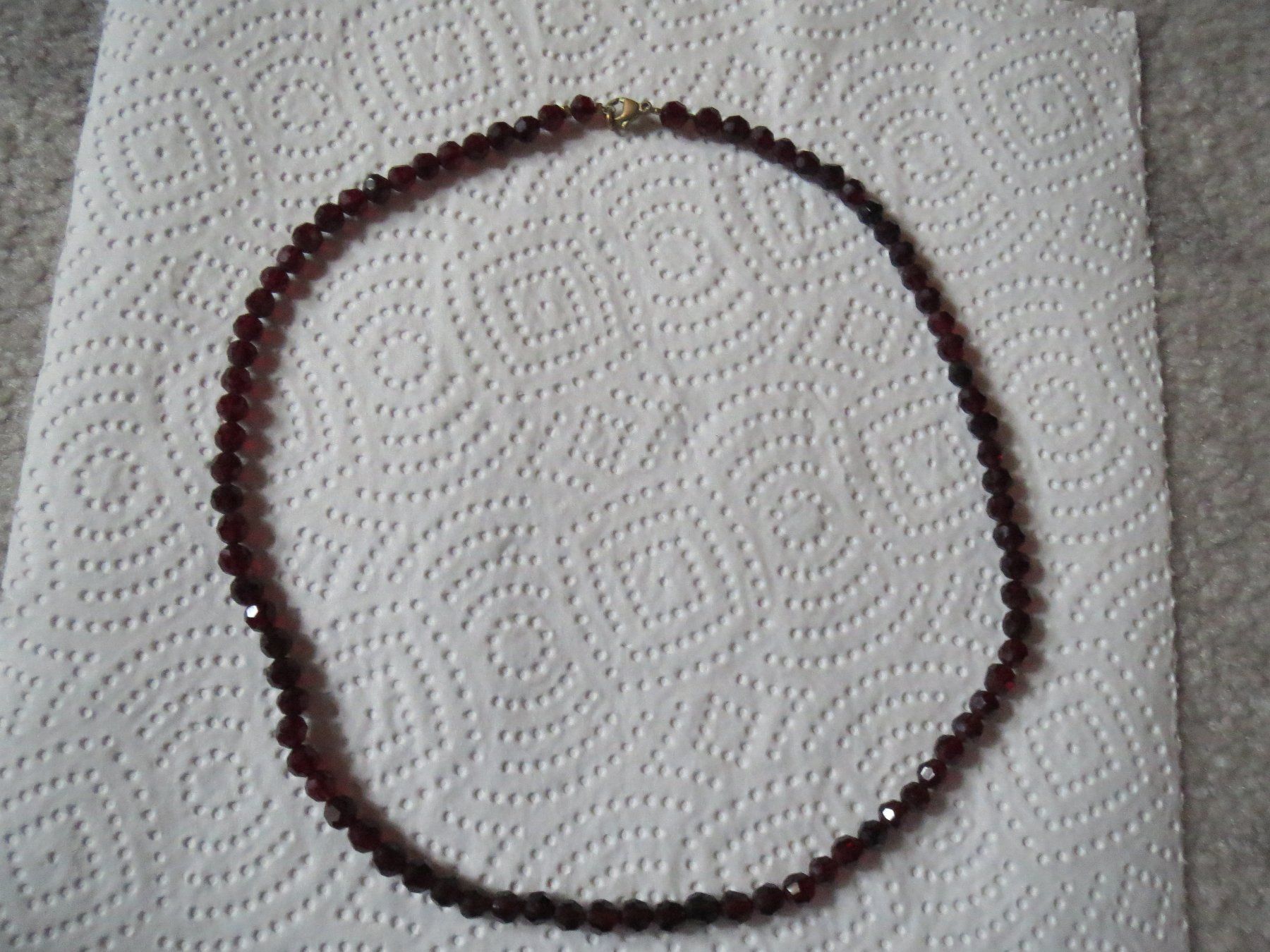 Catenine: super schöne ECHTSTEIN Kette RHODOLIT – Usato da Kiental venduto da Anna8702 1