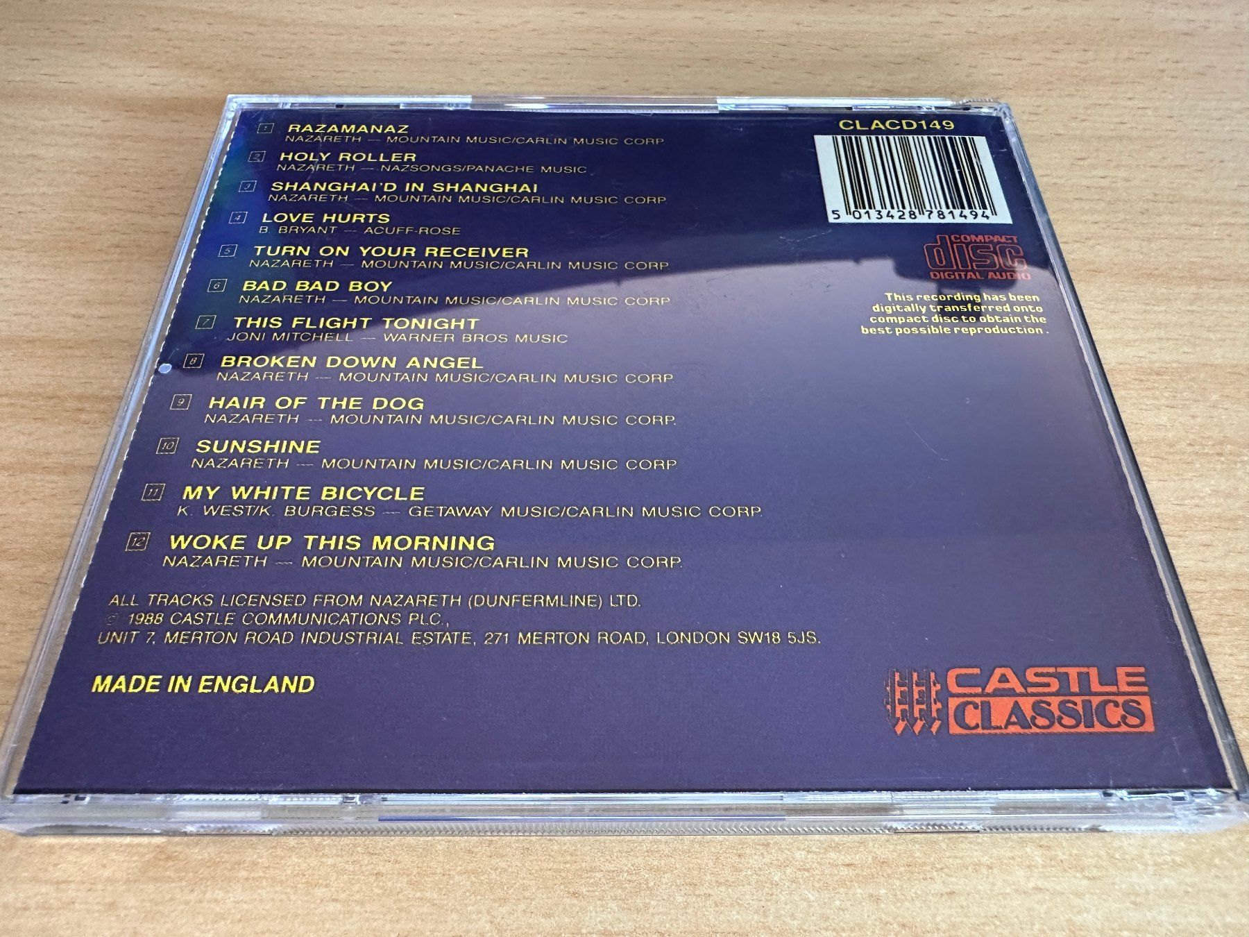 CDs: Nazareth – Greatest Hits – Gebraucht aus Rikon im Tösstal von Alpenmutz 1