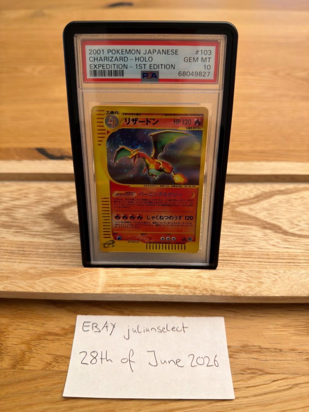 Pokémon Carte collezionabili: Charizard Glurak PSA 10 Expedition 1st Ed. JP #103 2001 – Nuovo (secondo la descrizione) da Gossau SG venduto da JulianSelect 2
