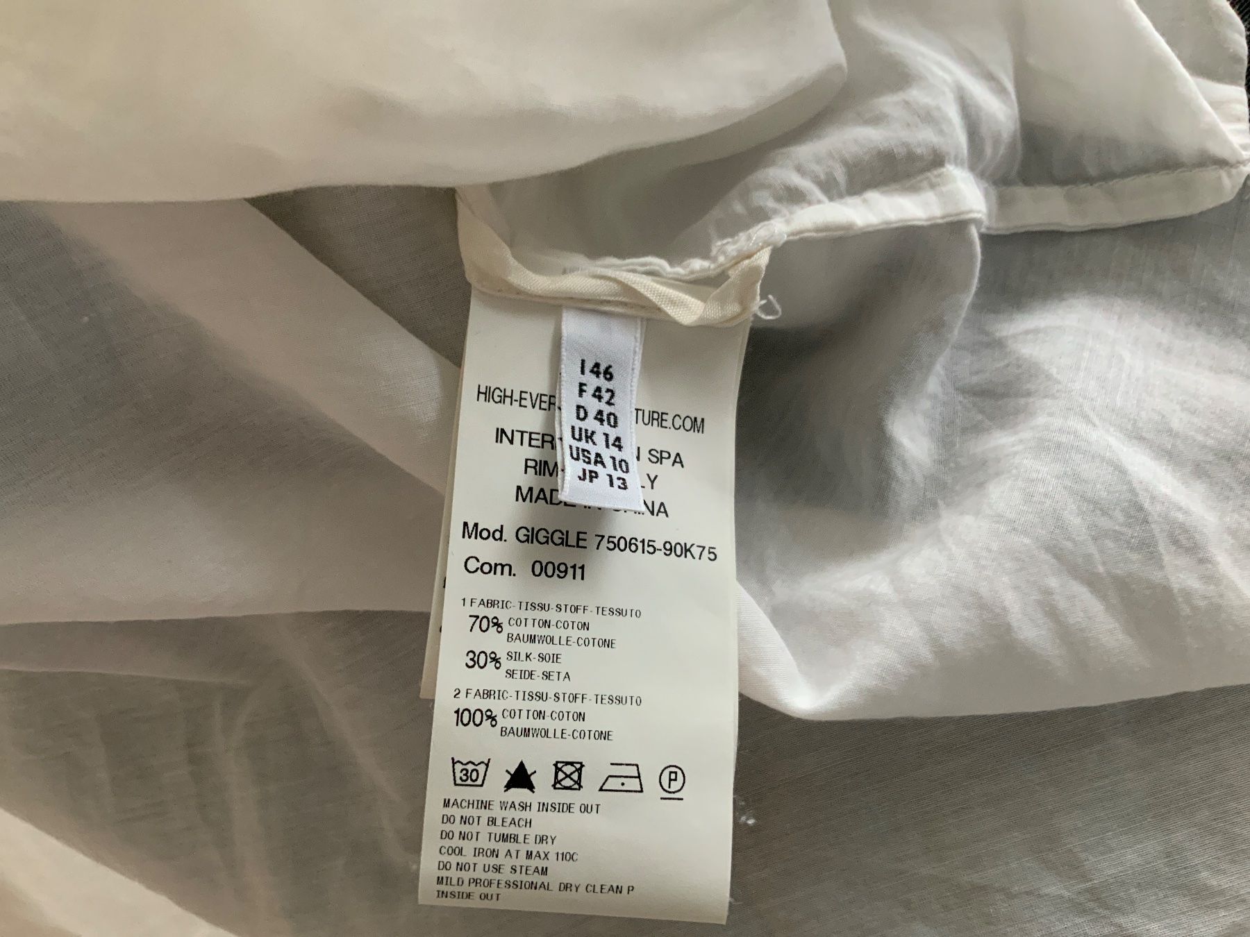 Camicette: Bluse von HIgh D40 Franz. 42 mit Seide – Usato da Buchs SG venduto da Sunie 2