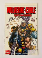 Comic Wolverine Cable Guts and Glory signiert Batt