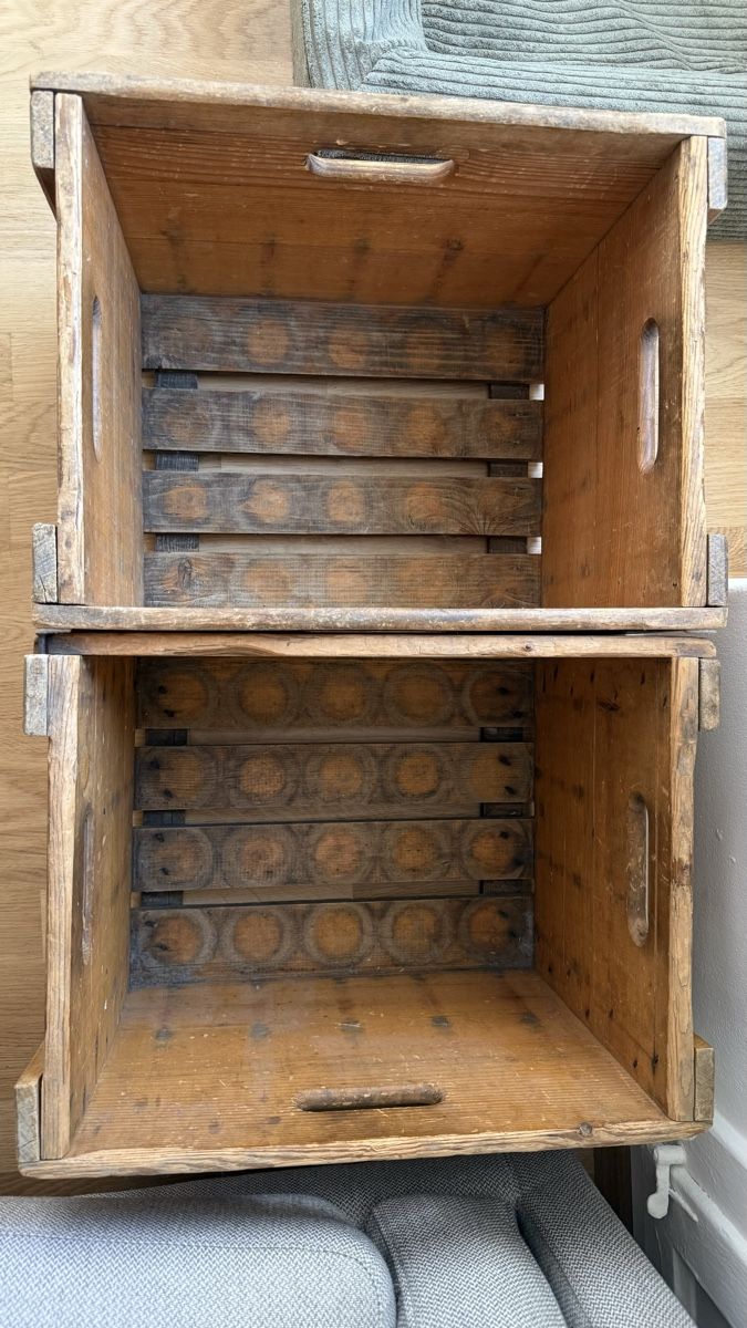 Casse di vino e birra: 2 Löwenbräu Holzkisten – Usato da Zürich venduto da Riley16 3