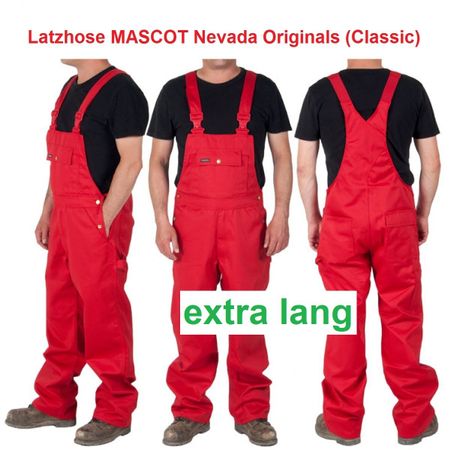 Latzhose Mascot Nevada rot Gr. 44 (46), Overall, neu