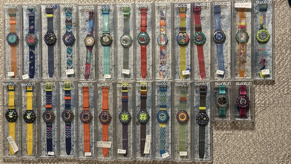 Swatch Orologi: Swatch Uhren Sammlung Vintage Raritäten – Nuovo e nell'imballaggio originale da Reinach BL venduto da BachoferRaeumungen