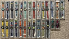 Swatch Uhren Sammlung Vintage Raritäten