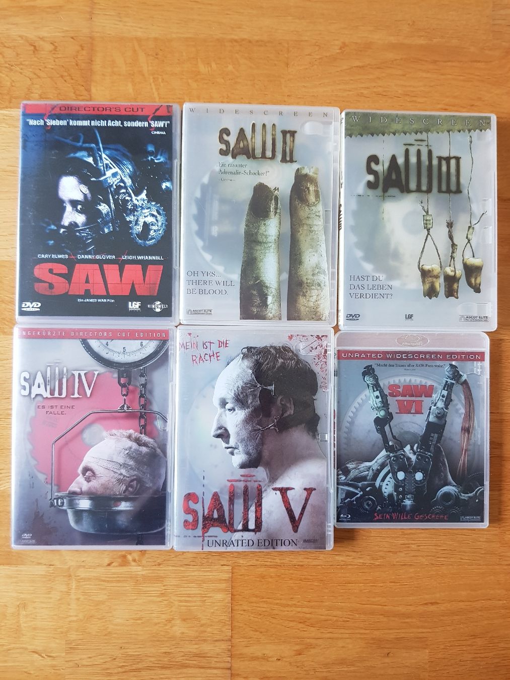 Tutti i DVDs: Saw 1-6 – Usato da Frauenfeld venduto da aro_kph8