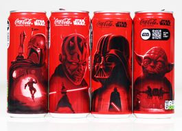 COCA COLA STAR WARS DARTH VADER YODA BOBA FETT DARTH MAUL