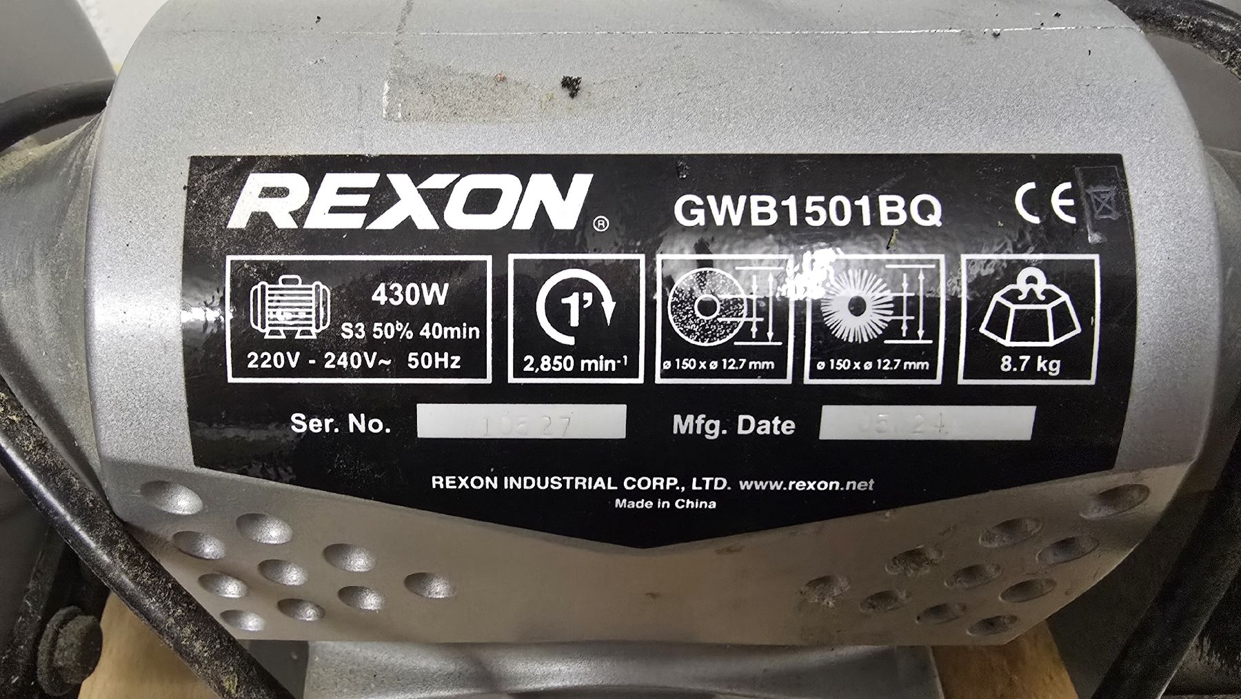 Smerigliatrici & Lucidatrici: REXON GWB1501BQ Schleifbock mit Lampe – Usato da Neerach venduto da NathiR 1