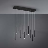 LED Pendelleuchte, Schwarz, 115 x 15 cm
