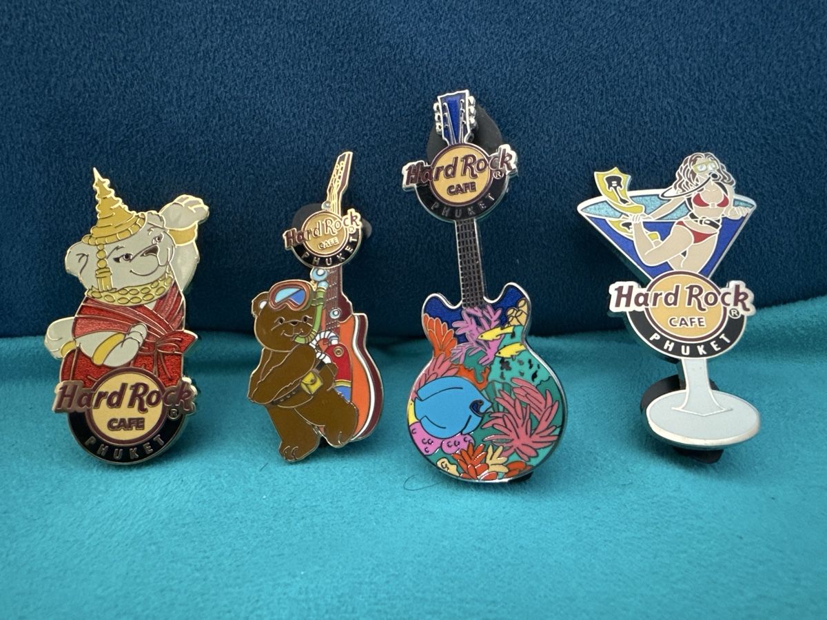 Placchette & Badge: 7 pins hard rock café Phuket  – Usato da Genève venduto da fat_8jwz