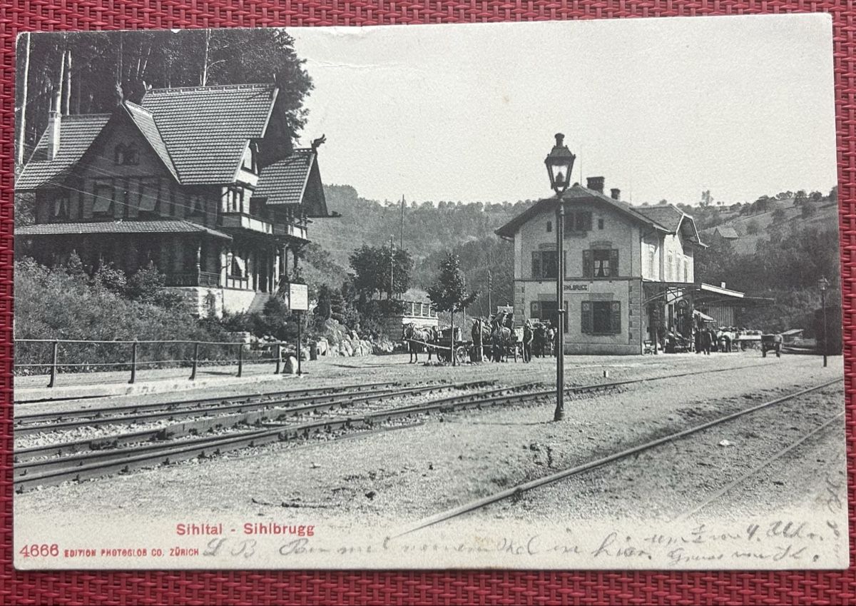 Cartoline postali: Sihlbrugg Station  – Usato da Horw venduto da Tellbub