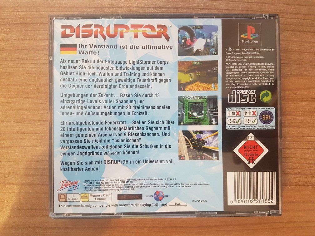 Sony Giochi: Disruptor – Usato da Winterthur venduto da Men_in_black 1