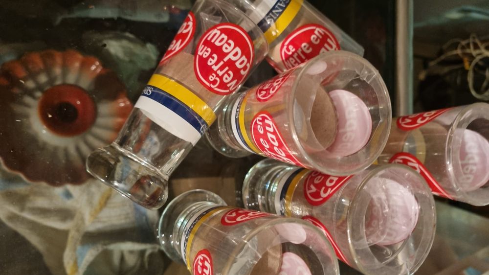 QUID WAVES Glas-Set - 6 Niedrige Gläser 26cl, Spülmaschinenfest & Kühlschrankgeeignet