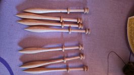 Fuseaux à dentelle Guatambu en bois