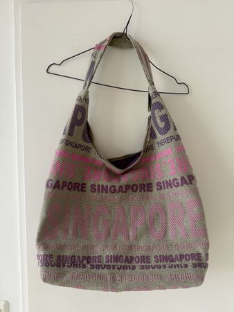 Strandtasche Singapore, gekauft am Flughafen Singapore