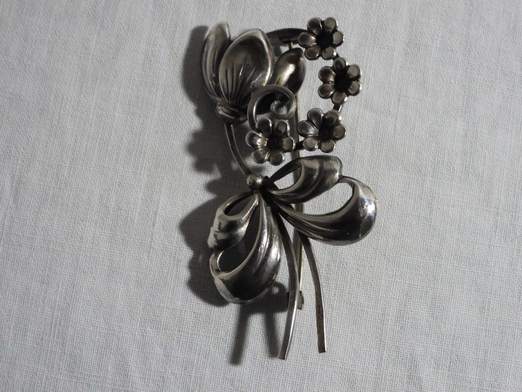 Spille & Fermagli: Silber Brosche Blumenbouquet – Usato da Dübendorf venduto da alracfo 1
