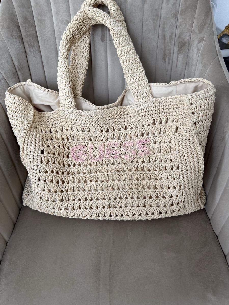 Guess Taschen für Damen: GUESS Beach Tasche gehäkelt beige – Gebraucht aus Winterthur von spaccafunnu86