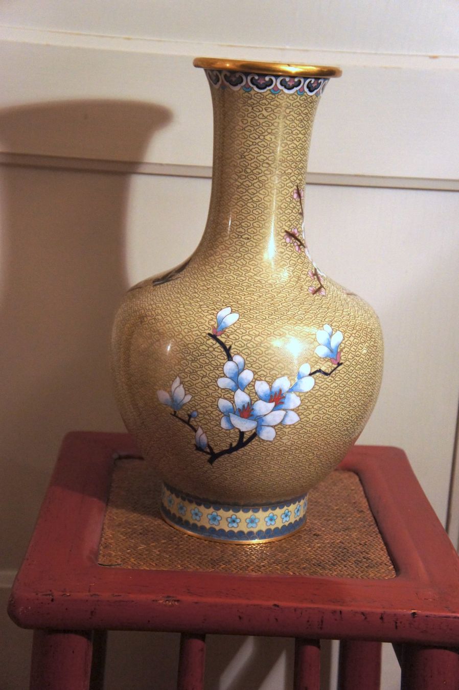 Vasi & Recipienti: XXL Cloisonnée Vase mit Kirschblütendekor – Usato da Lugano venduto da lussy1717 2