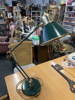 Vintage Schreibtischlampe /Architektenlampe, Grün/Gold 💡