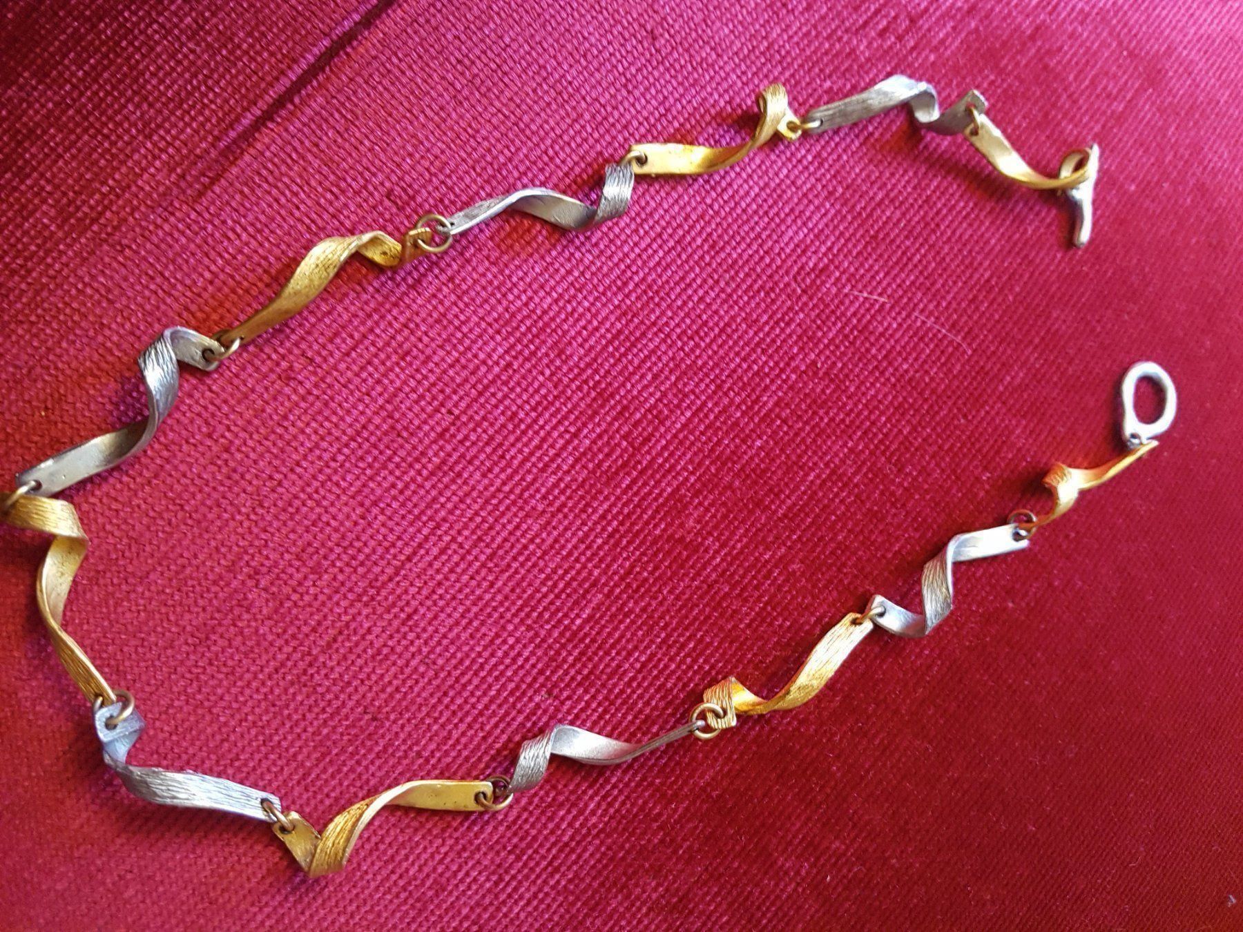Catenine: Kette mit aparten Gliedern gold-/silberfarben – Usato da Ettingen venduto da Maranathatalitha 4
