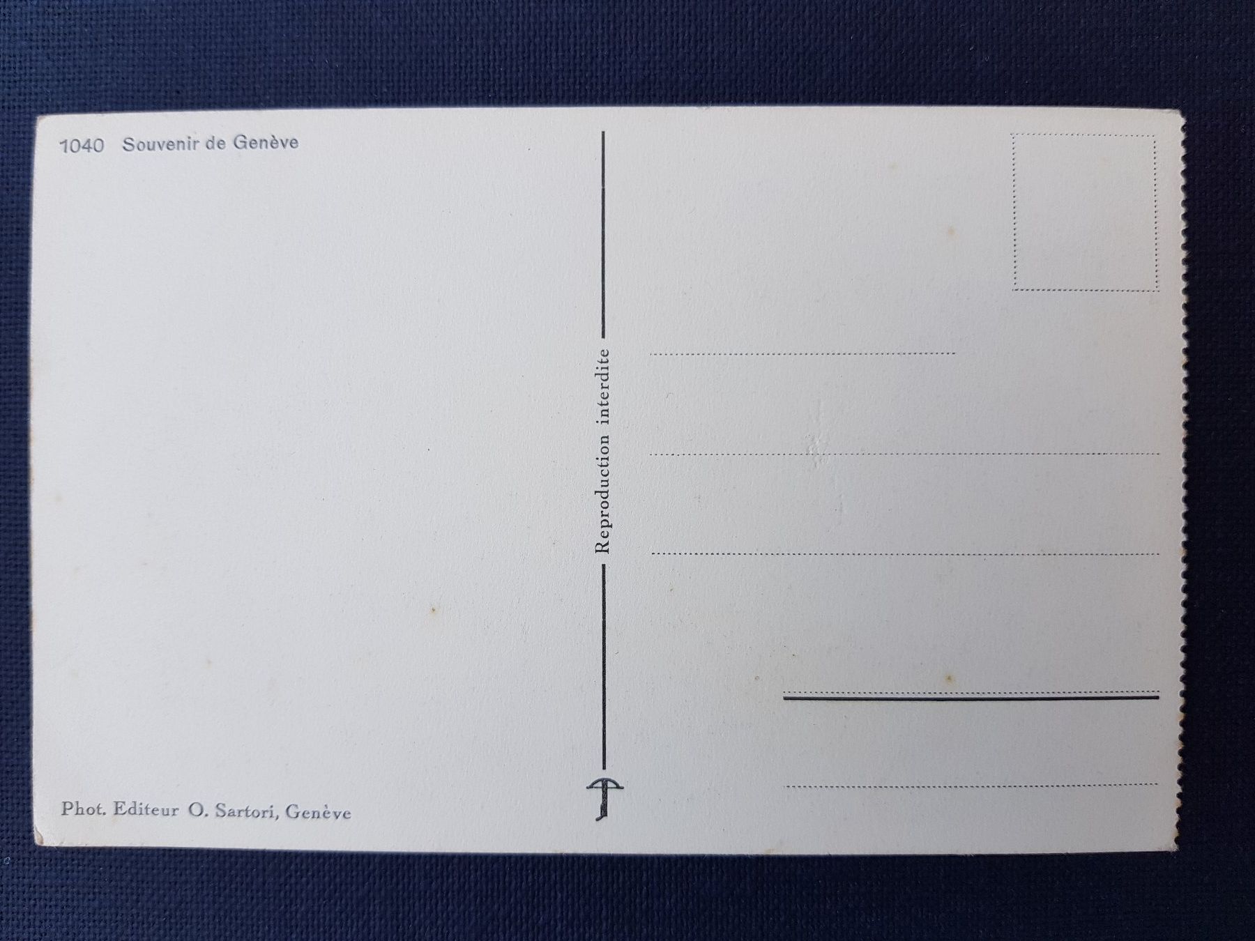 Ansichtskarten: Alte Postkarte Souvenir de Genève – Gebraucht aus Münchenstein von Donegal1 1