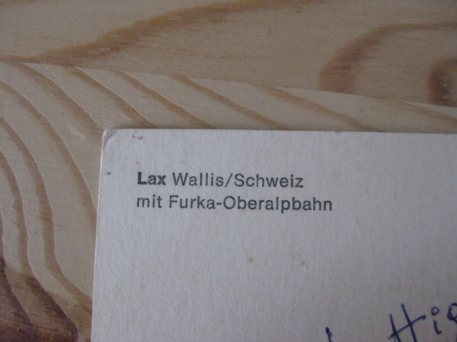 Ansichtskarten: AK Lax mit Zug – Gebraucht aus Malters von Marosko 2