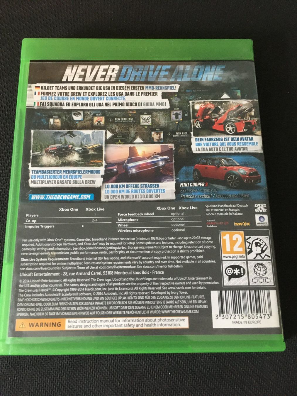 Microsoft Spiele: The Crew für Xbox One – Gebraucht aus St.Gallen von sjosjo 1