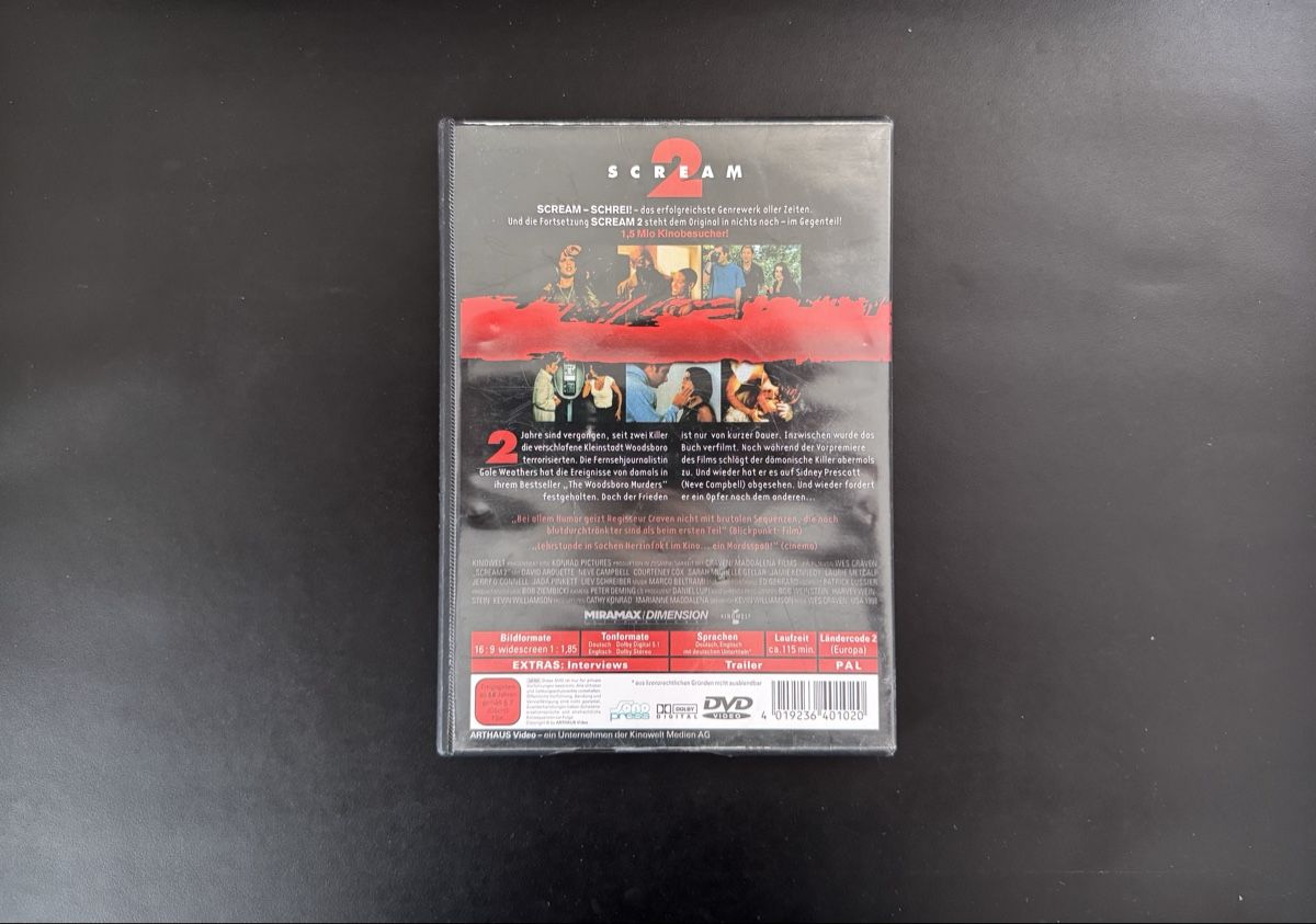 Tutti i DVDs: Scream 2 – Usato da Weinfelden venduto da A.G.G 2