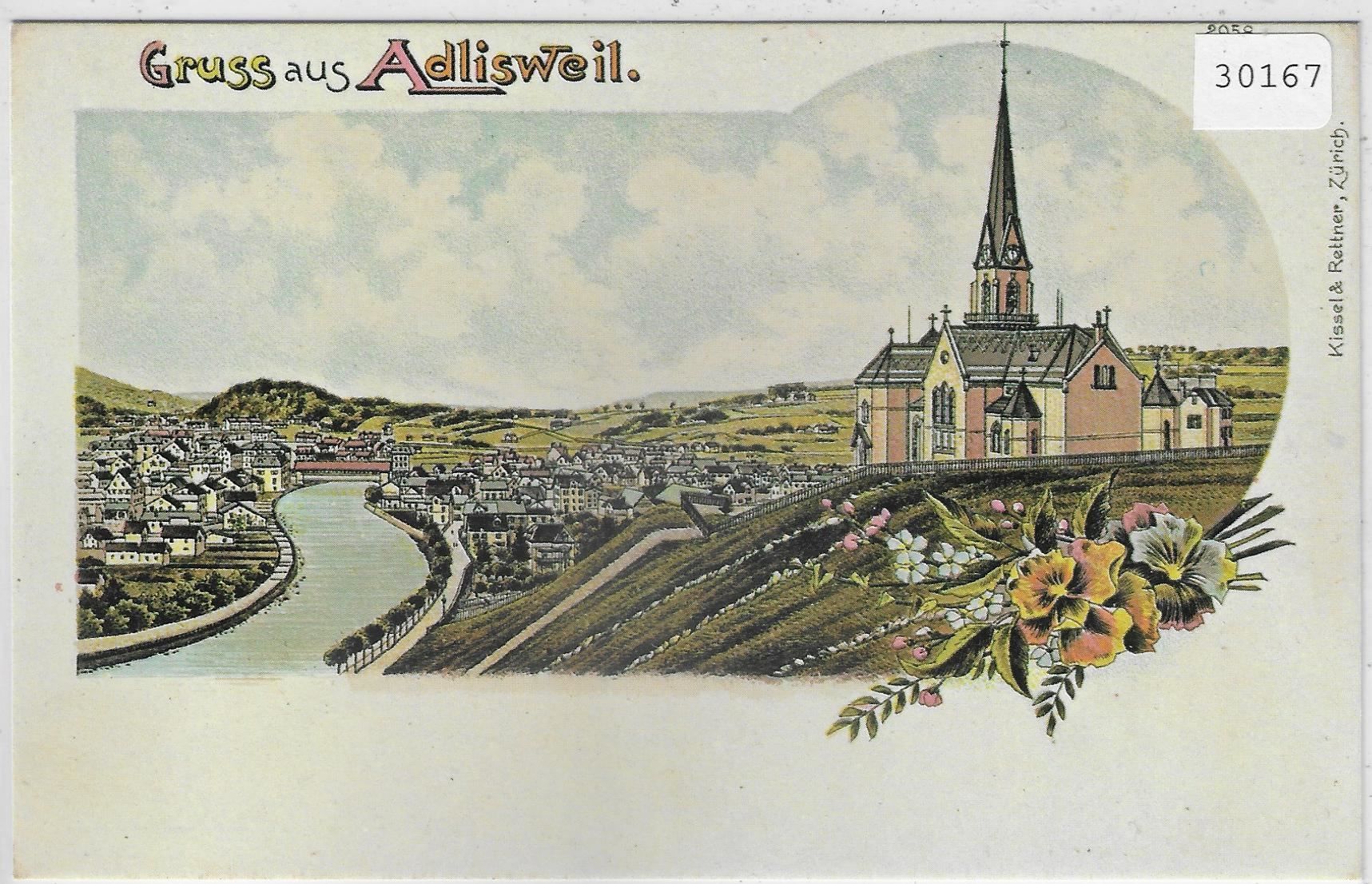 Ansichtskarten: Gruss aus Adliswil am Albis - Repro – Gebraucht aus Ettingen von Kartenplanet