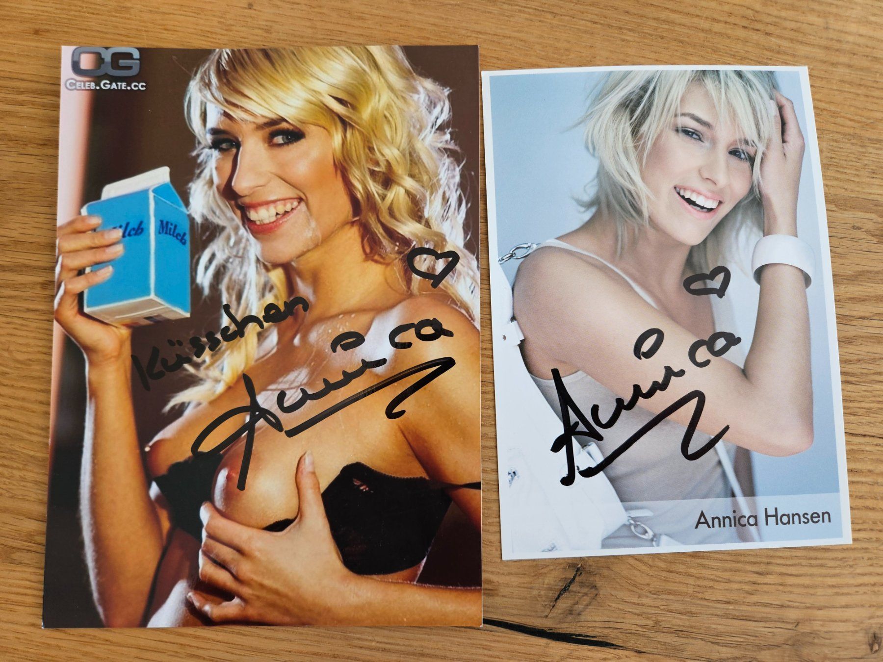 Autogramme: Handsignierte Annica Hansen Photo + Ak – Gebraucht aus Azmoos von agt_gjj8