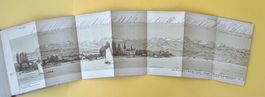Heim: Gebirgs-Ansicht vom Stadthausplatz in Zürich 1890 RAR
