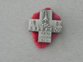 Abzeichen Brosche Medaille Delémont Jura JU 1951 Turnfest