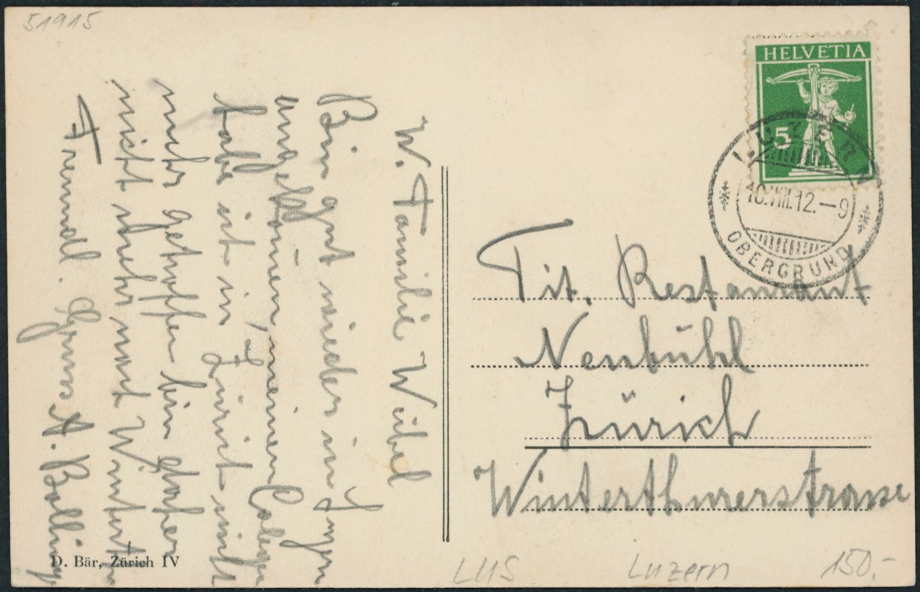Cartoline postali: LUS Luzern – Usato da Schindellegi venduto da dolpitz 1
