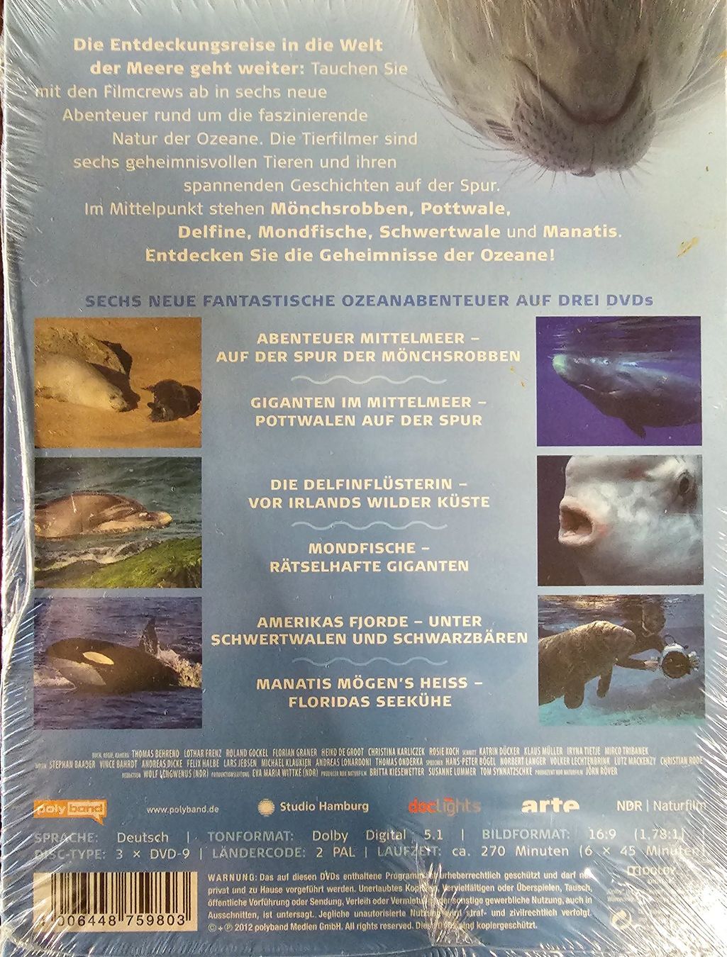 Tutti i DVDs: Terra Mare 2 - Geheimnisse der Ozeane – Nuovo e nell'imballaggio originale da Wahlen b. Laufen venduto da Cg10 1