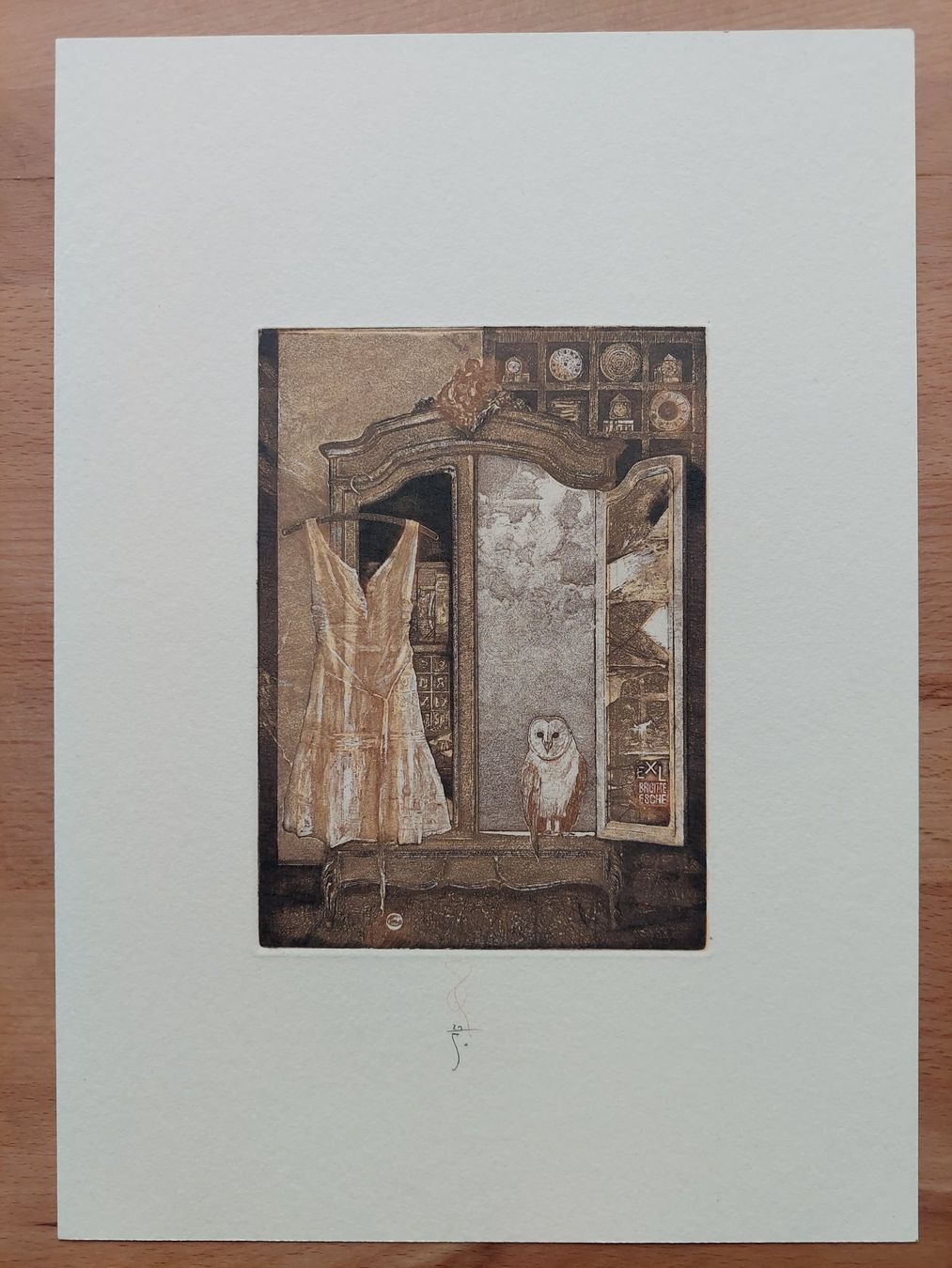 Tableaux: Exlibris Ivan Rusachek - Original Farbradierung signiert – D'occasion à Obfelden par Exlibris-Art