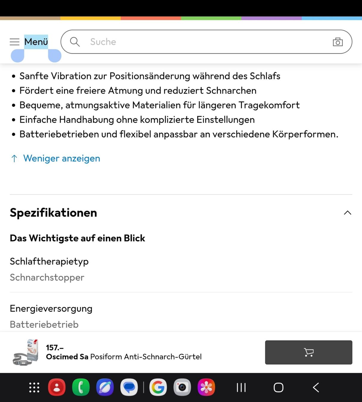 Cinture: Anti - Schnarch Gürtel  Posiform belt – Nuovo e nell'imballaggio originale da Wikon venduto da Speedy_li 3