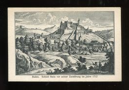 Baden, Schloss Stein vor seiner Zerstörung