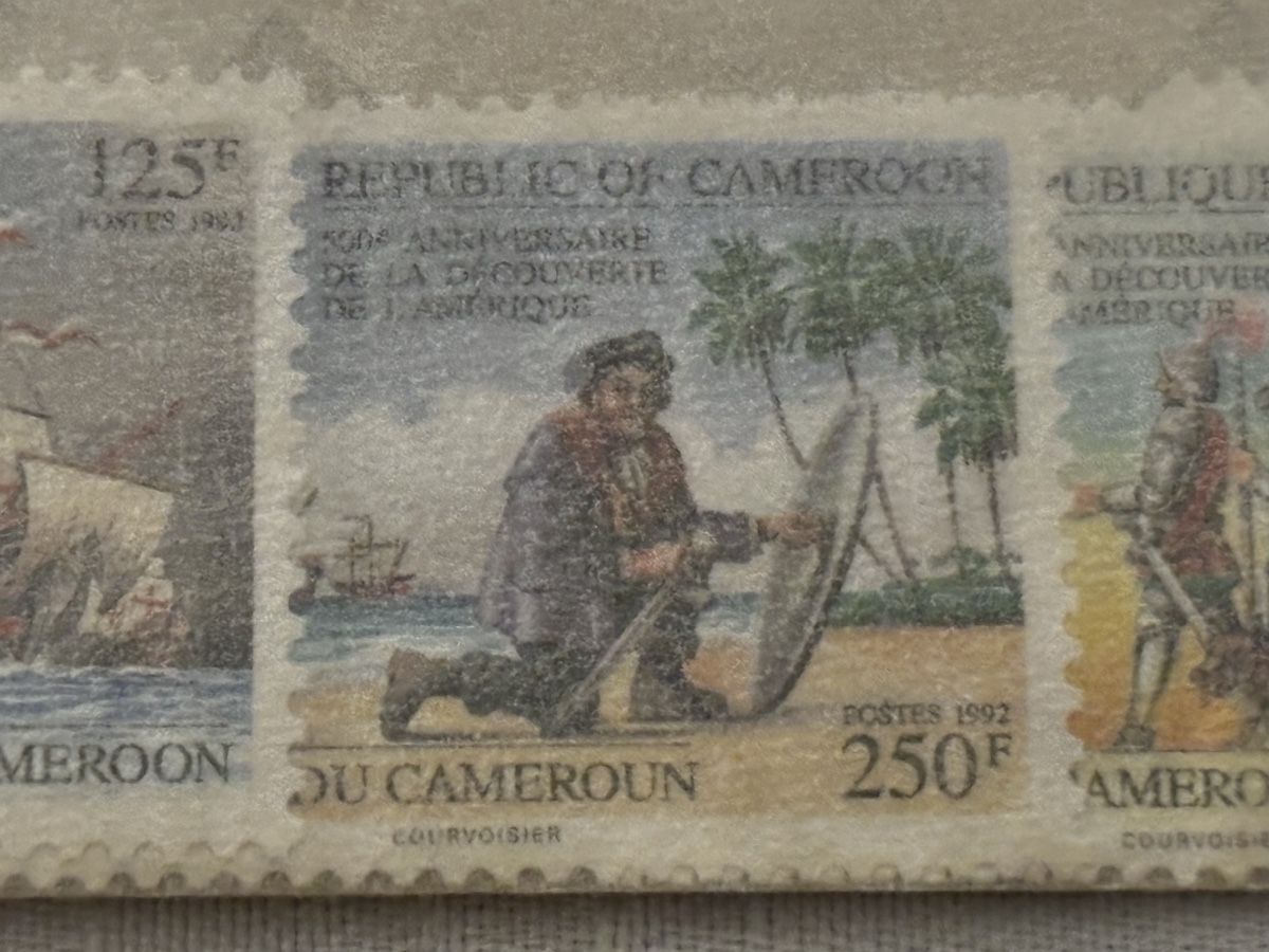 Tutti i francobolli: Briefmarken Kolumbus 1992 Kamerun – Nuovo e nell'imballaggio originale da Zürich venduto da engebrunau 4