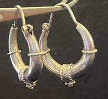  Belles Créoles Rajasthan Argent 925 vintage 80s