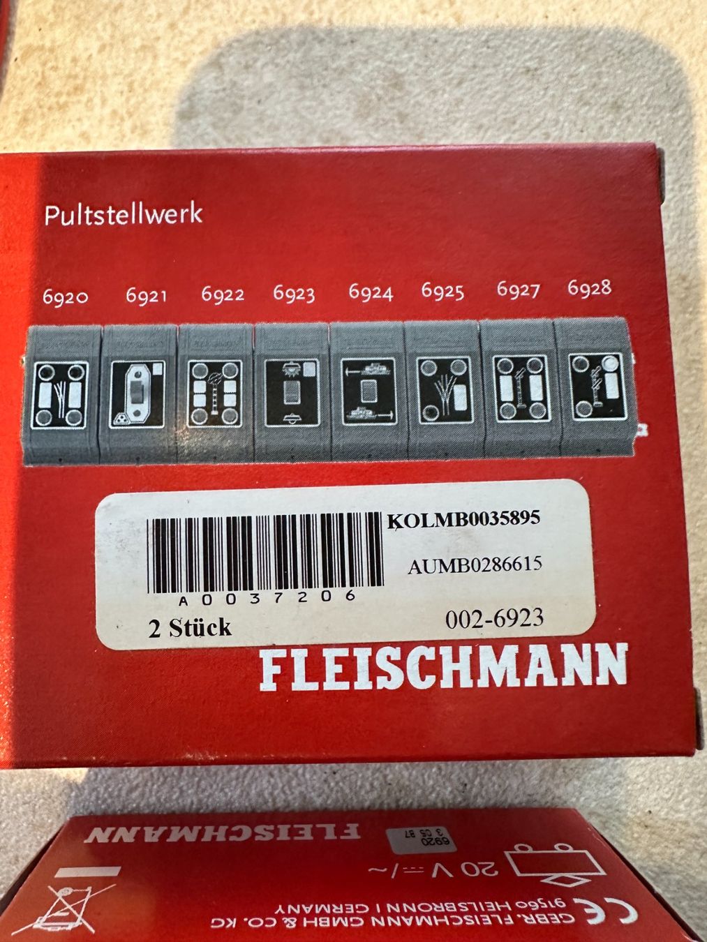 Fleischmann Modelleisenbahnen: 2 x Fleischmann Schaltpult, Neu in OVP – Neu und originalverpackt aus Allschwil von dlauti 3